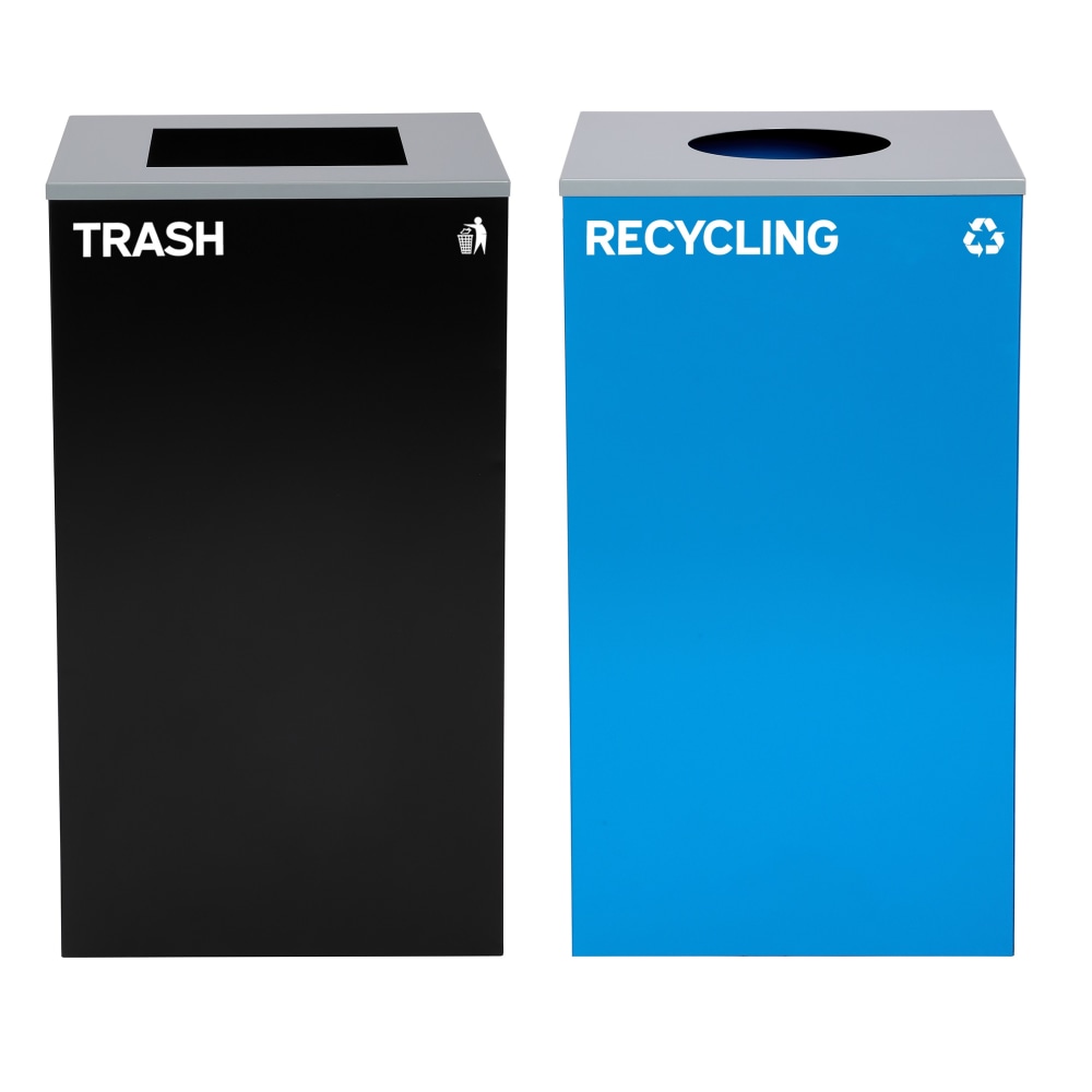 Alpine Industries Stainless-Steel Open Top Recycling And Trash