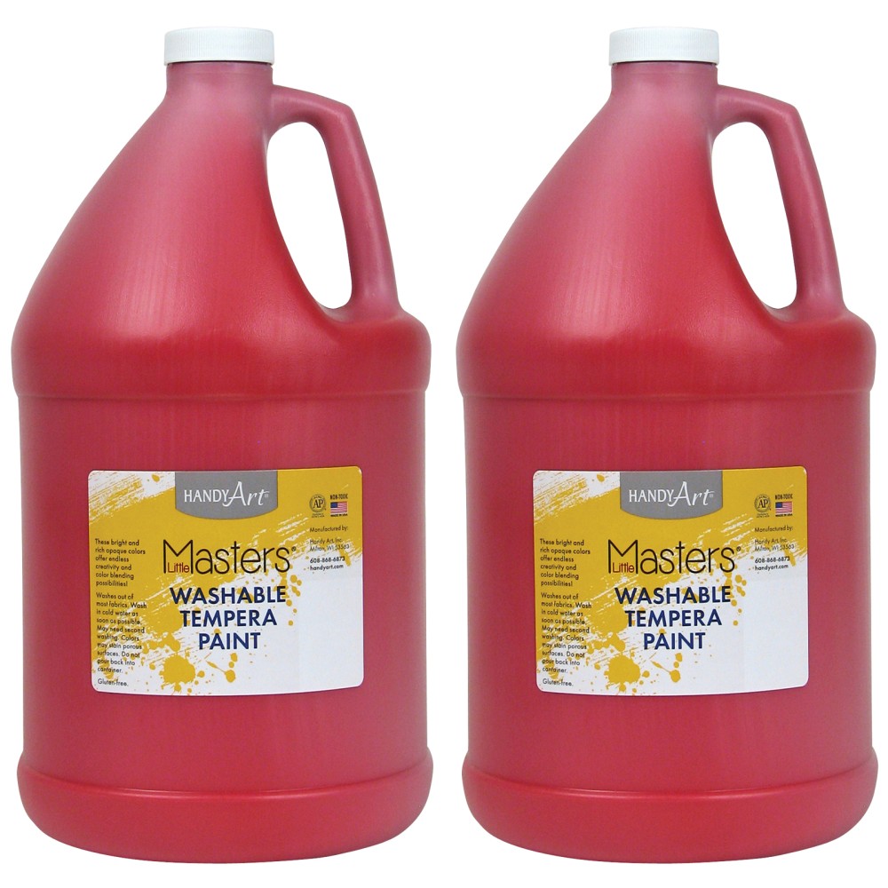 Little Masters® Washable Tempera Paint, 128 Oz, Red,