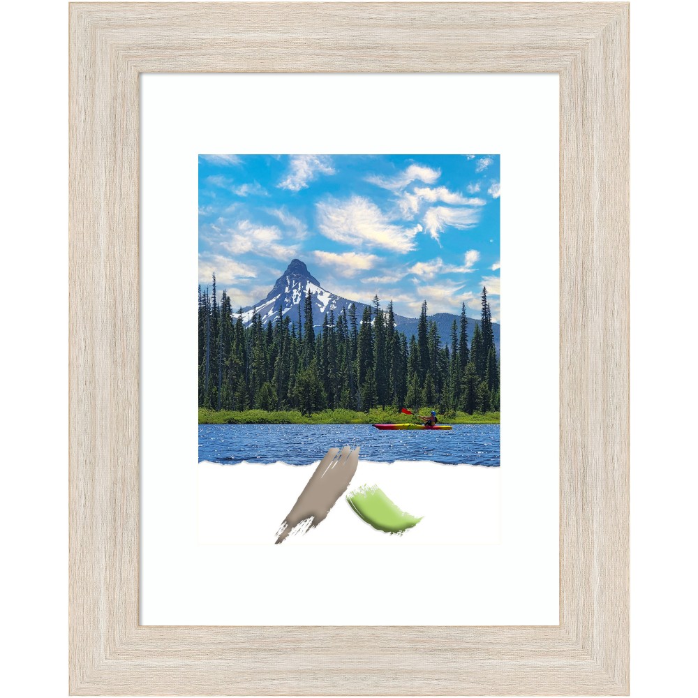 Amanti Art Rectangular Narrow Wood Picture Frame, 14”