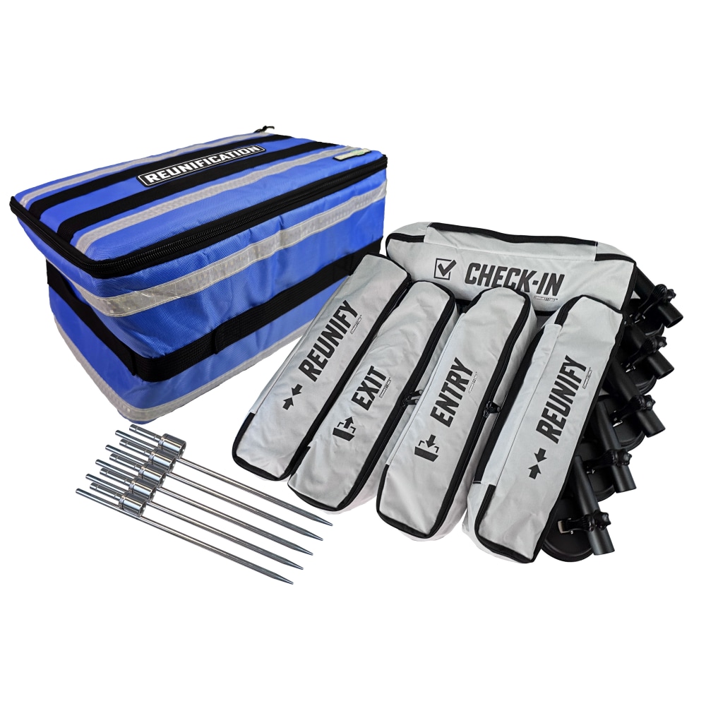 Command GoBag™ Reunification System Flag Kit, Blue