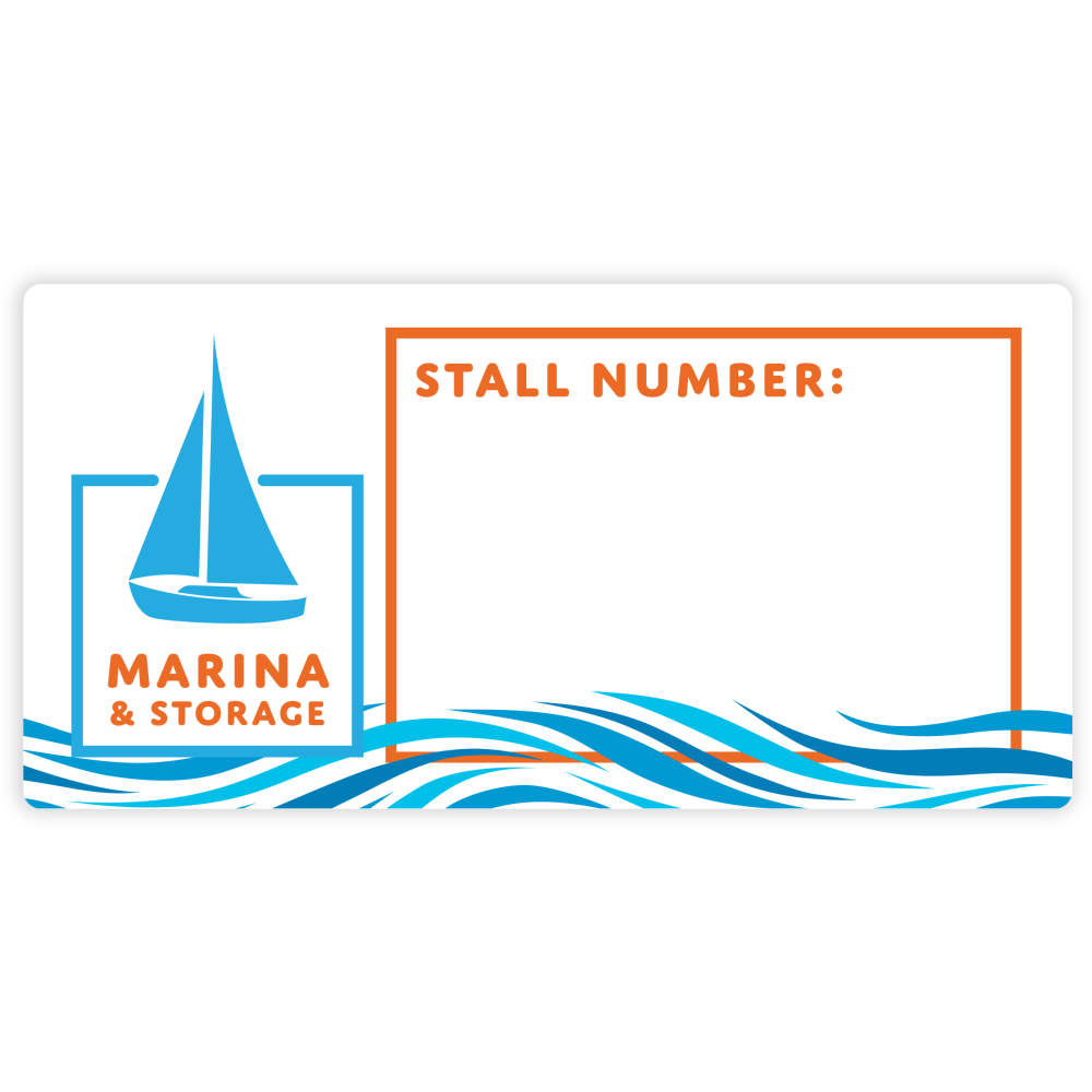 Custom Outdoor Weatherproof Full-Color Labels, 2" x 4",