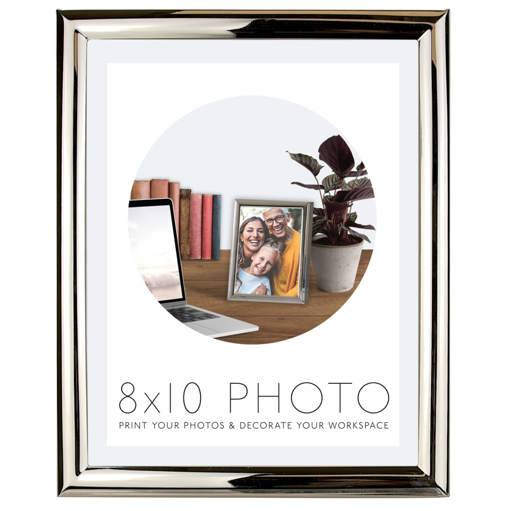 Metal Photo Frame, 8” x 10”, Silver