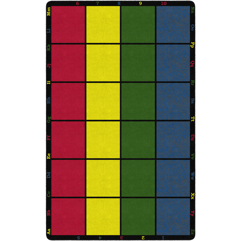 Flagship Carpets Learning Grid Carpet, 7' 6" x