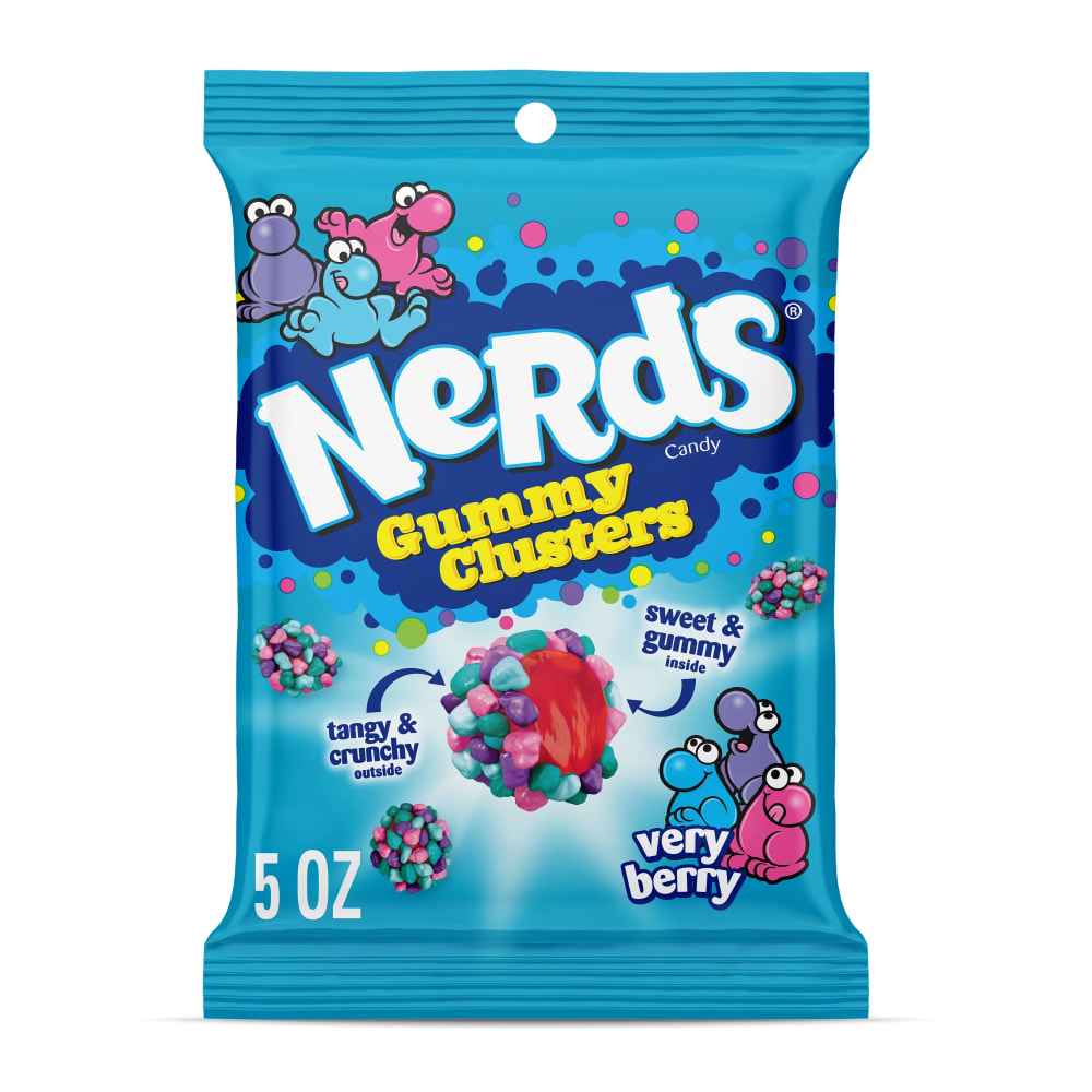 Nerds Gummy Clusters, Very Berry, 5 Oz, Total