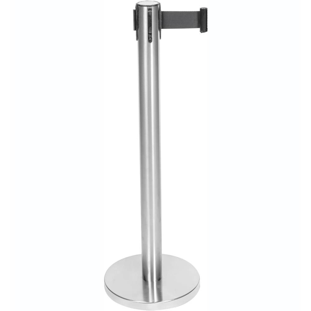 CSL Stanchions With 6&#x27; Retractable Belts, Stainless, Pack