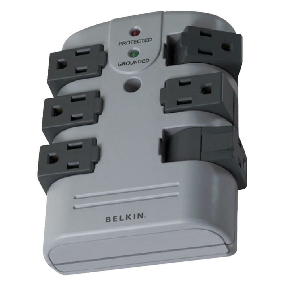 Belkin® Wall-Mounted Surge Protector With 6 Rotating Outlets