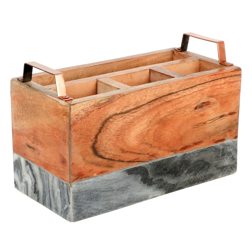 Laurie Gates California Designs Marble And Acacia Wood