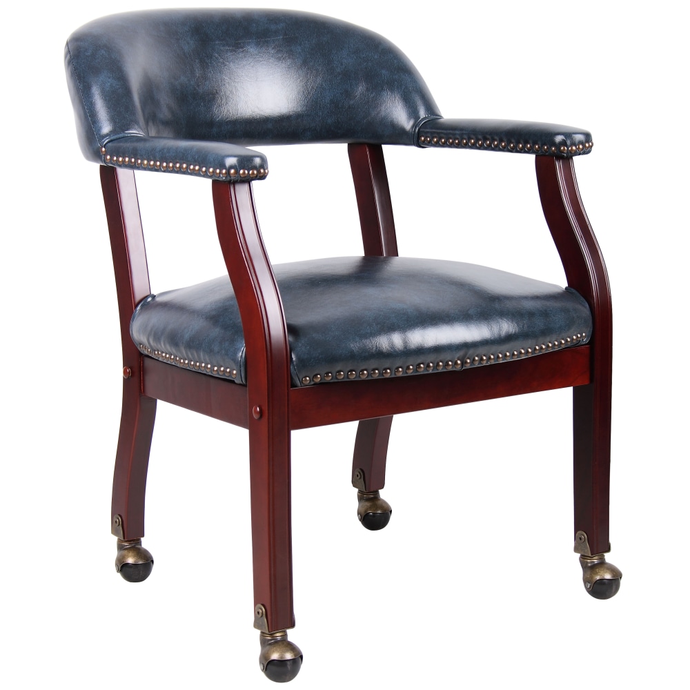 Boss Office Products Captain&#x27;s Guest Arm Chair, With