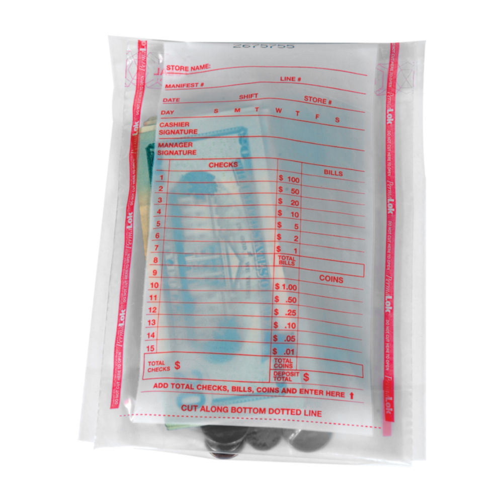PermaLOK Till Bags, 5 3/4" x 8 3/4",