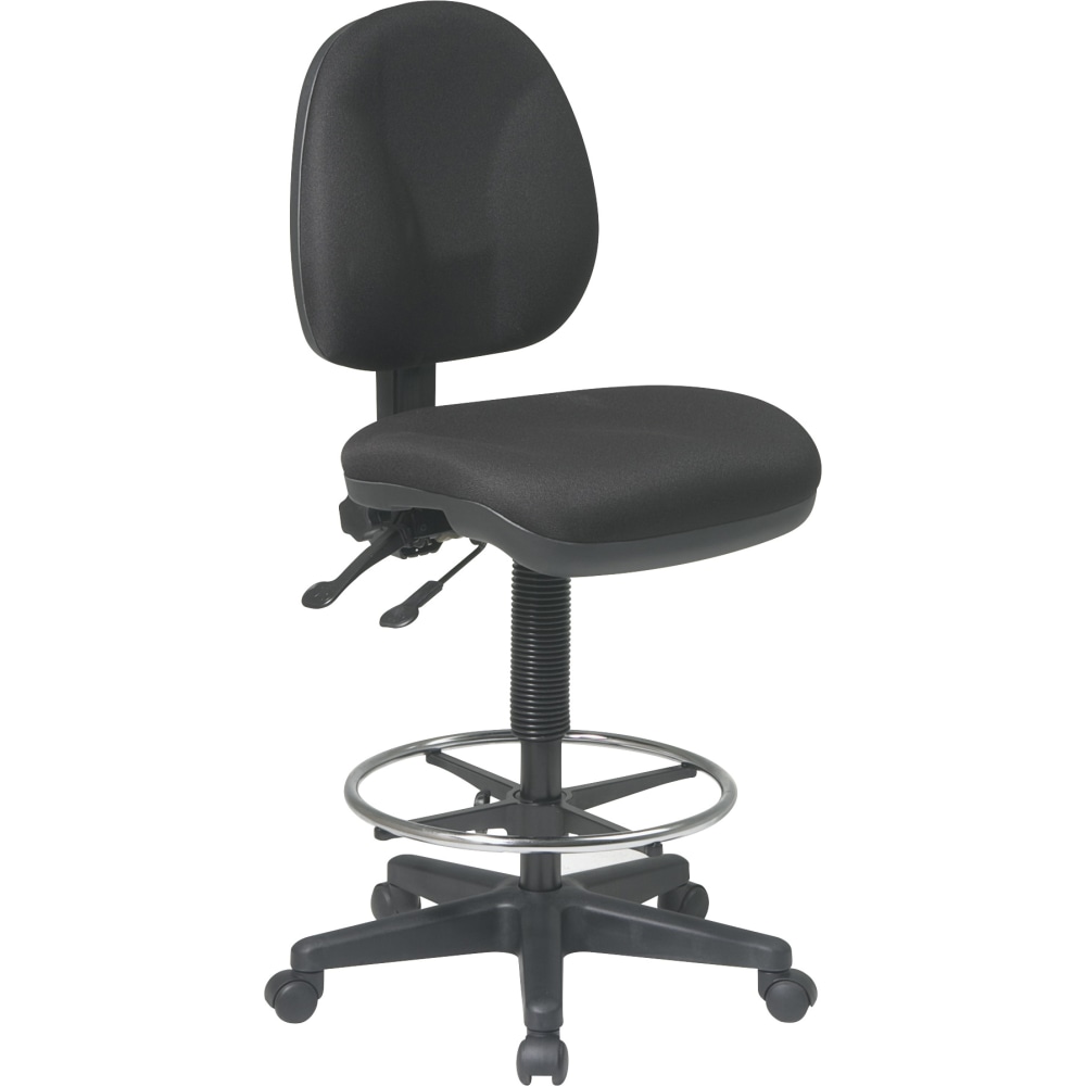Office Star™ Deluxe Ergonomic Fabric Drafting Chair With