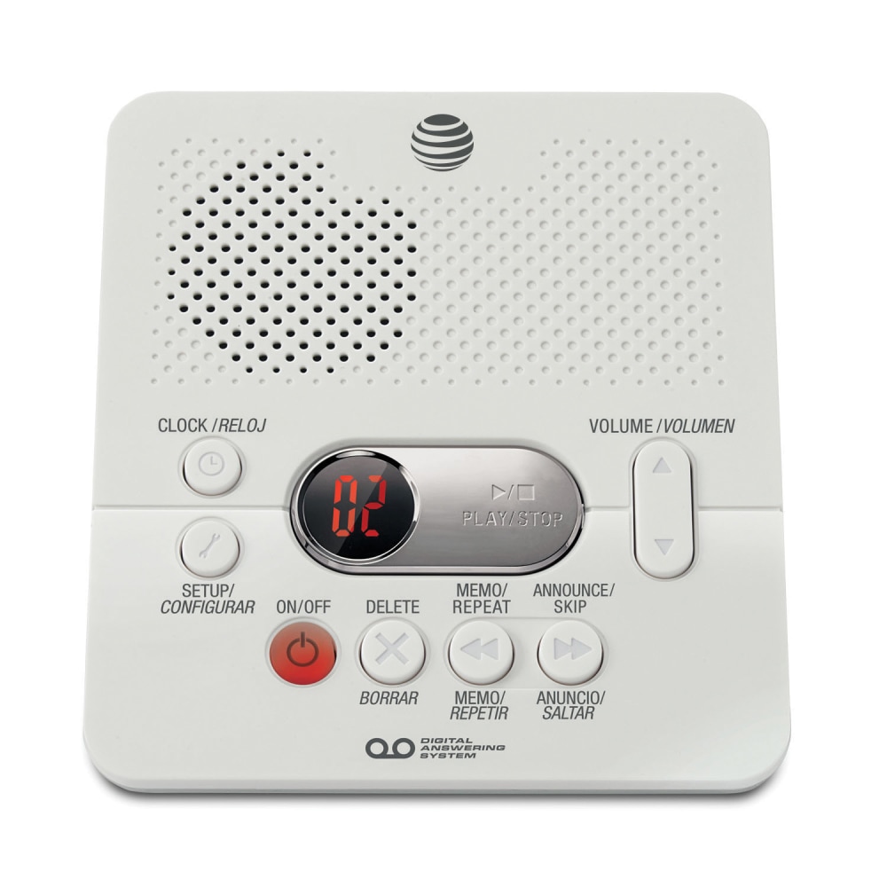 AT&T 1740 Digital Answering System with Time/Day Stamp,