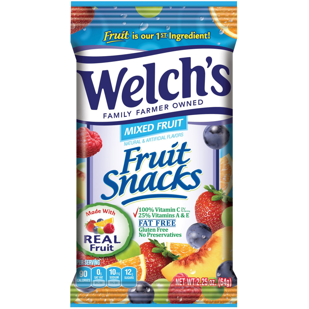 Welch&#x27;s Mixed Fruit Snacks - Gluten-free, Preservative-free,