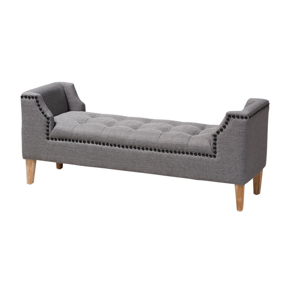 Baxton Studio 9381 Bench, 21-5/16"H x 51-5/8"W x