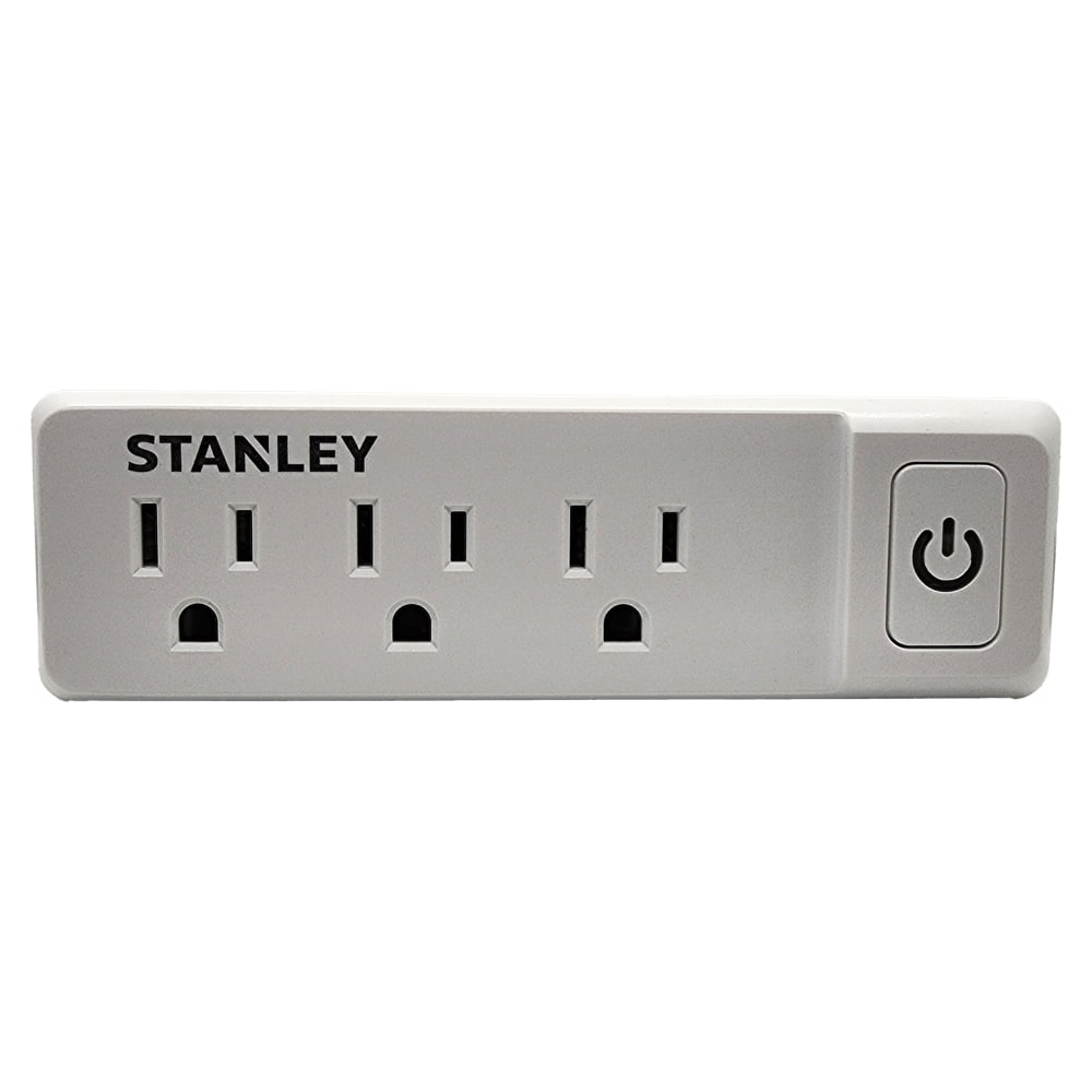 Stanley PlugMax ECO 30316 3-Outlet Wall Adapter, White