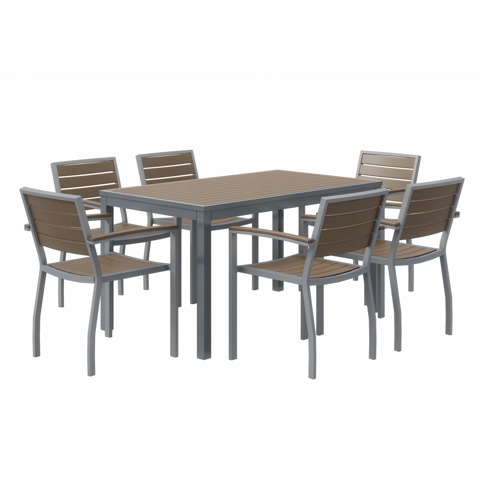 KFI Studios Eveleen 7-Piece Outdoor Patio Set, 45-5/8”H