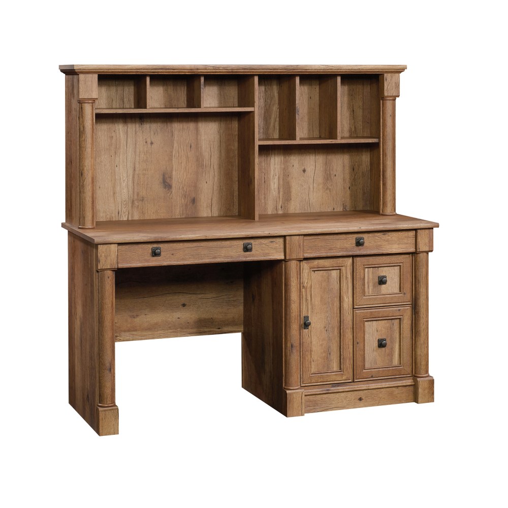Sauder® Palladia 60"W Computer Desk With Hutch, Vintage