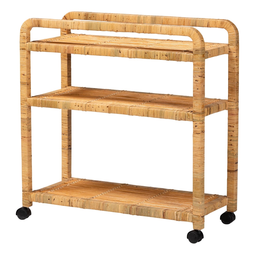 bali & pari Delphine Modern Bohemian Rattan Kitchen