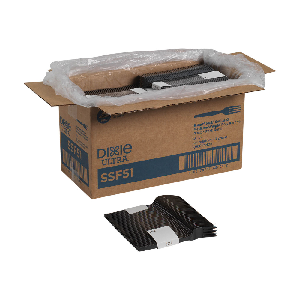 DIXIE® MEDIUM-WEIGHT POLYSTYRENE DISPOSABLE PLASTIC FORKS