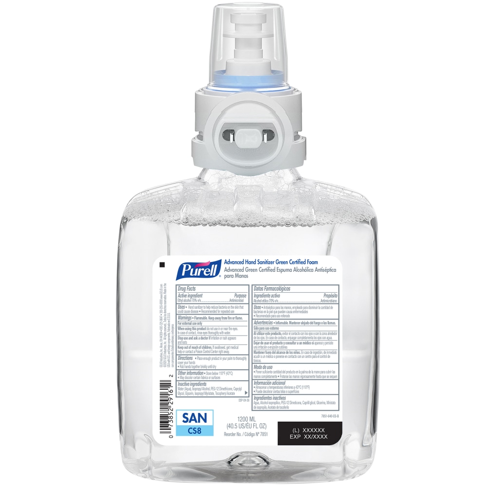 Purell® Advanced Green Certified Foam Hand Sanitizer Refill