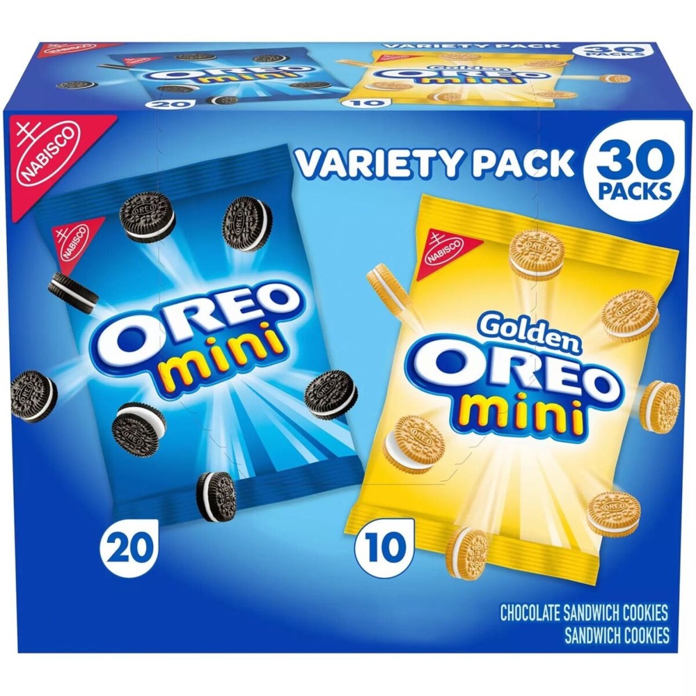 Oreo Mini Mix Sandwich Cookies Variety Pack, 1.5