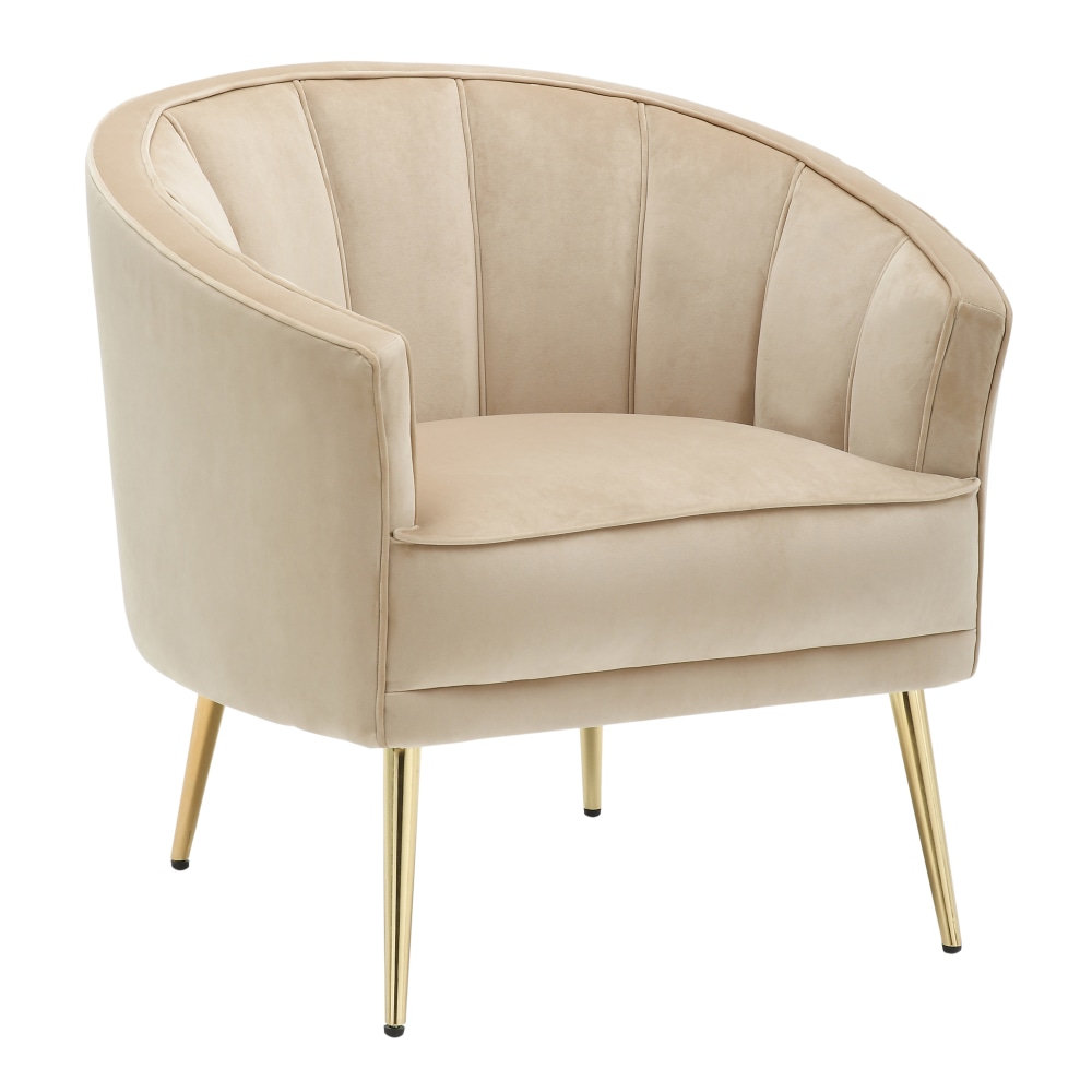 LumiSource Tania Accent Chair, Gold/Champagne
