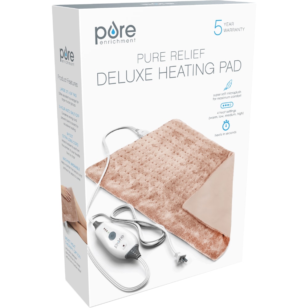 Pure Enrichment PureRelief Deluxe Heating Pad, 11-1/2" x