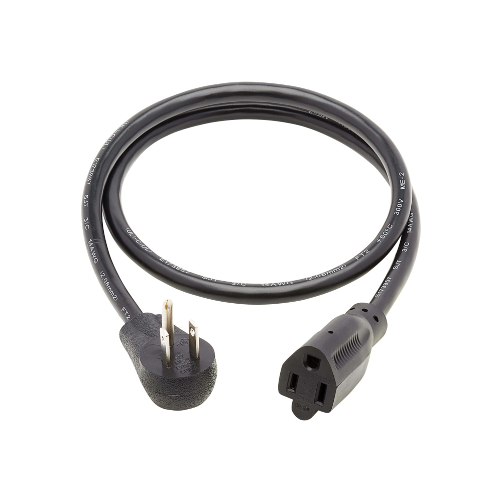 Tripp Lite Power Extension Cord Right-Angle 5-15P to