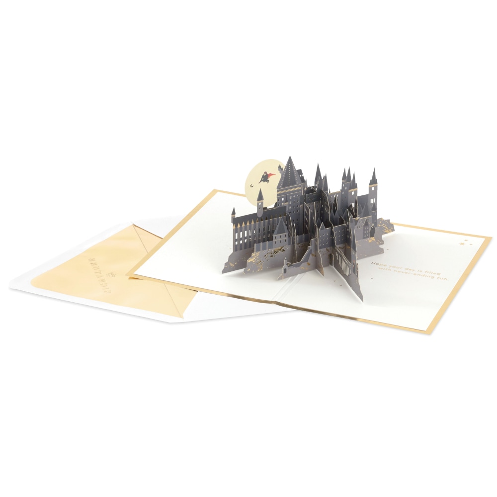Hallmark Paper Wonder Card, 7-1/4” x 5”, Hogwarts