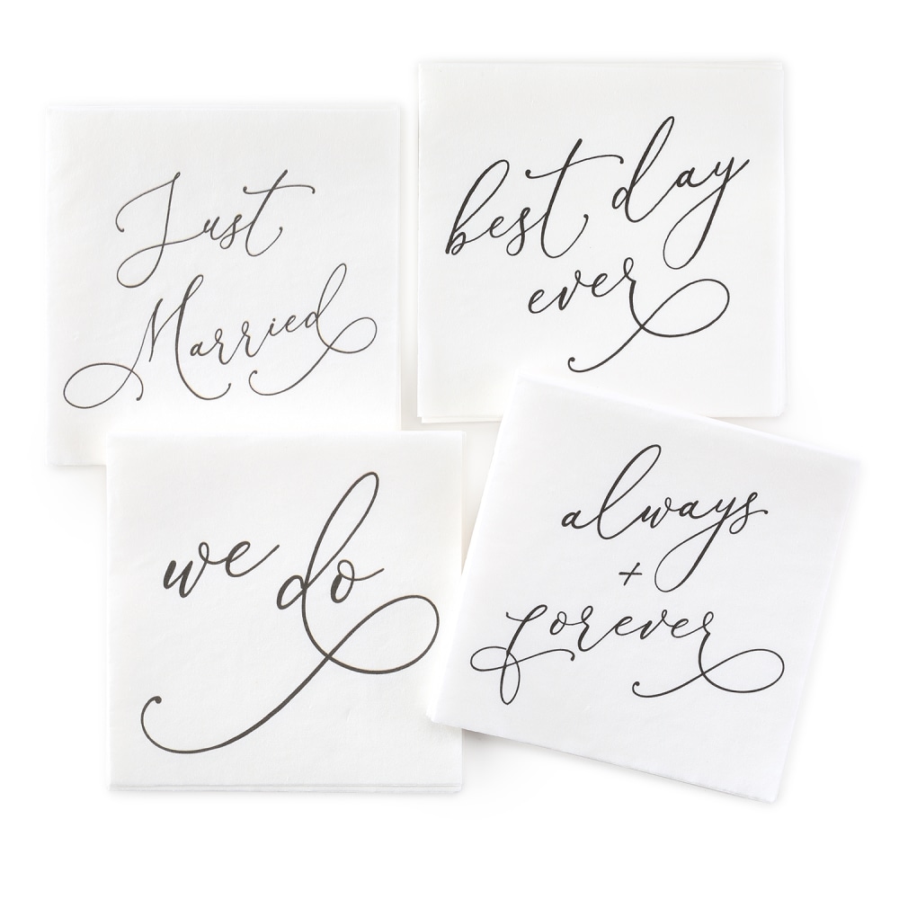 Taylor Party/Event And Ceremony Printed Napkins, 4-3/4" x