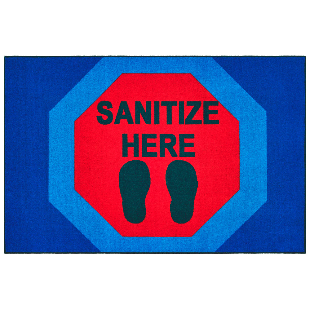Carpets for Kids® KID$Value Rugs™ Sanitize Here Activity