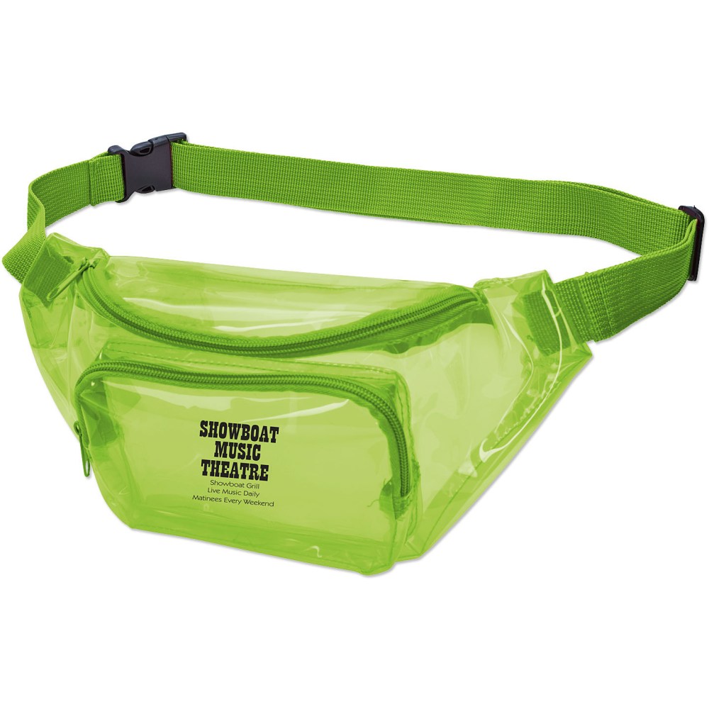 Customized Promotional Translucent Fanny Packs, Set Of 50