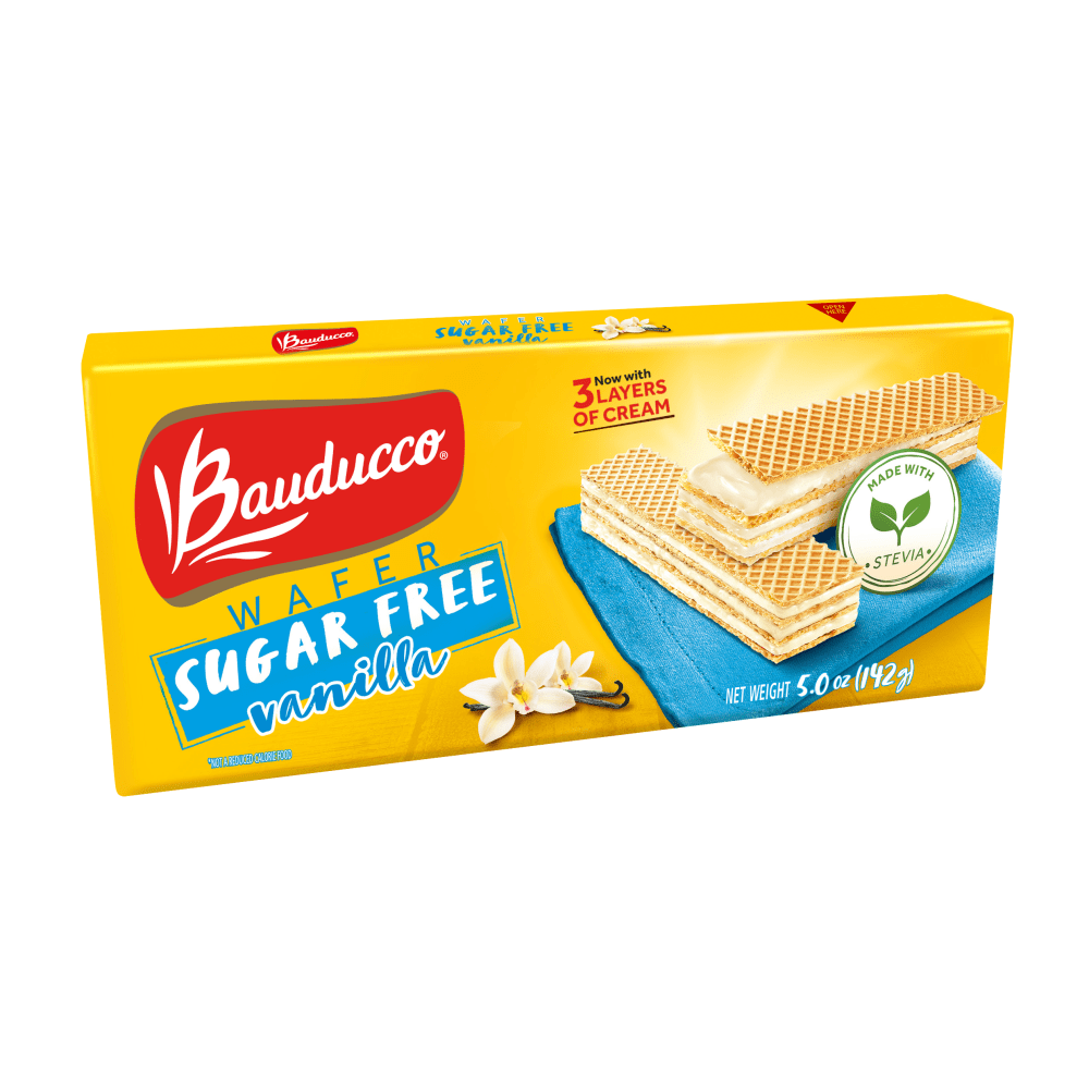 Bauducco Foods Sugar-Free Vanilla Wafers, 5. oz, Case