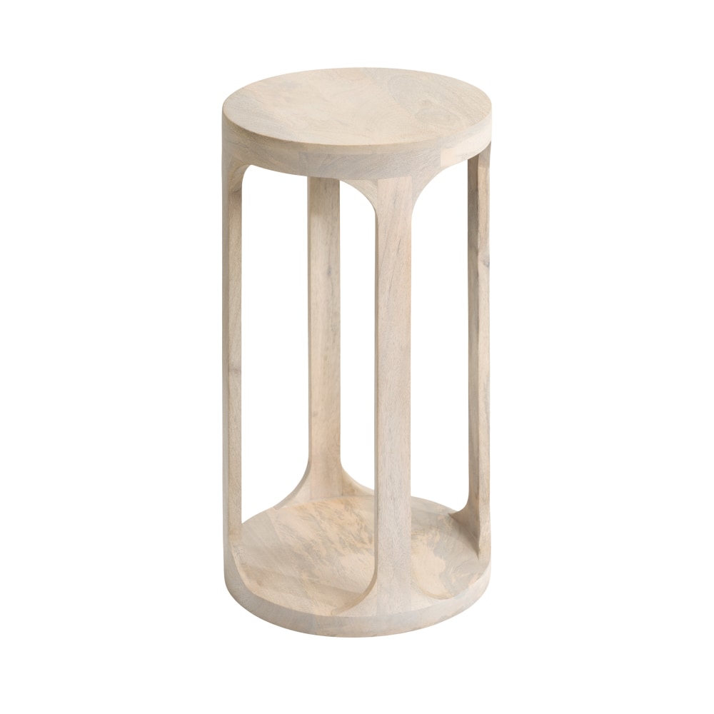 Kate and Laurel Dahl Wood Round Drink Table,