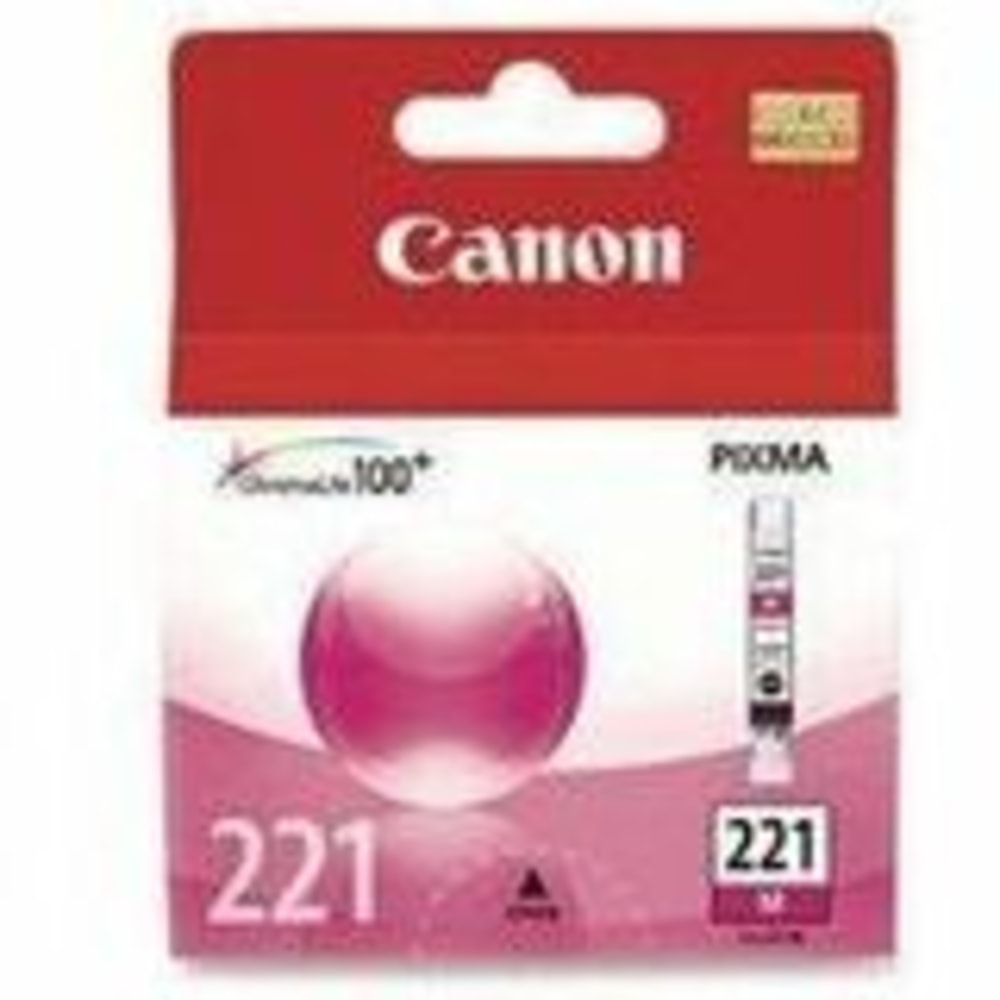Canon® CLI-221M ChromaLife 100+ Magenta Ink Tank, 2948B001