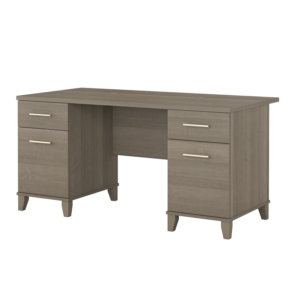 Bush Furniture Somerset 60"W Office Computer Desk, Ash