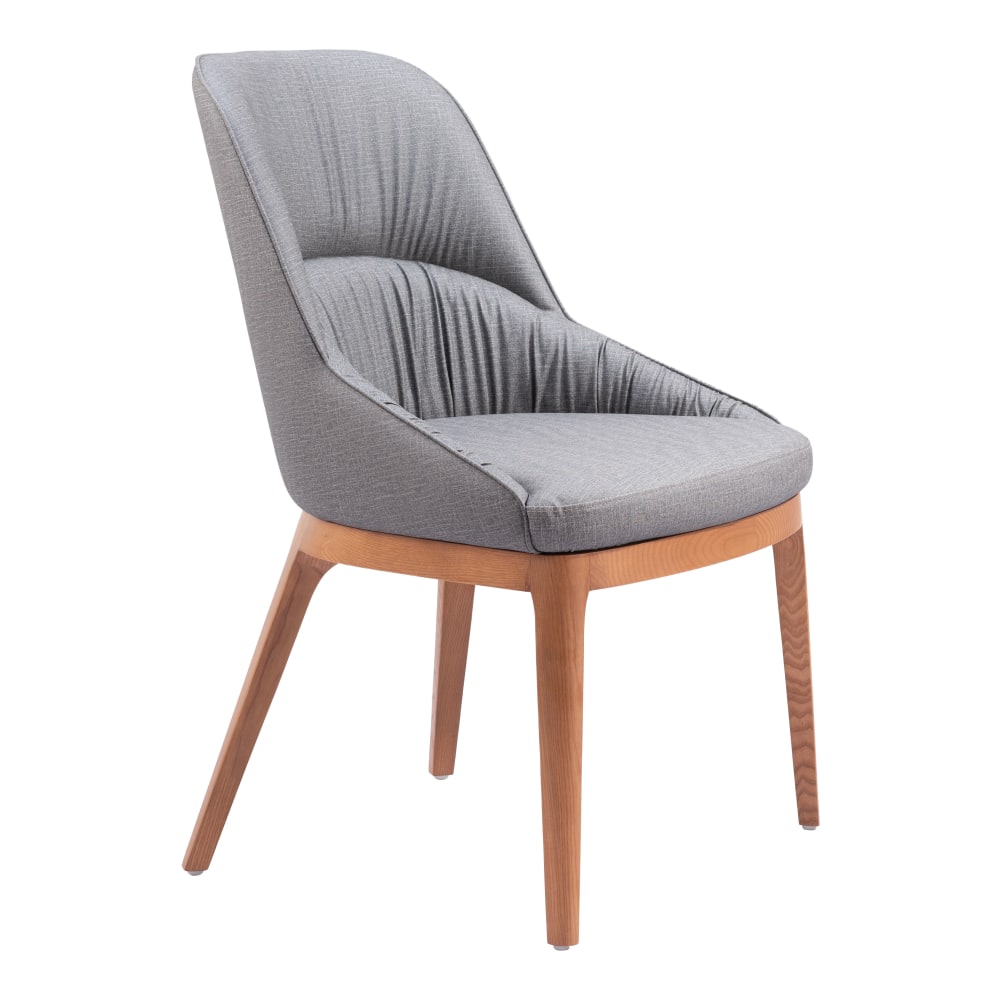 Zuo Ayr Dining Accent Chairs, Slate Gray, Set
