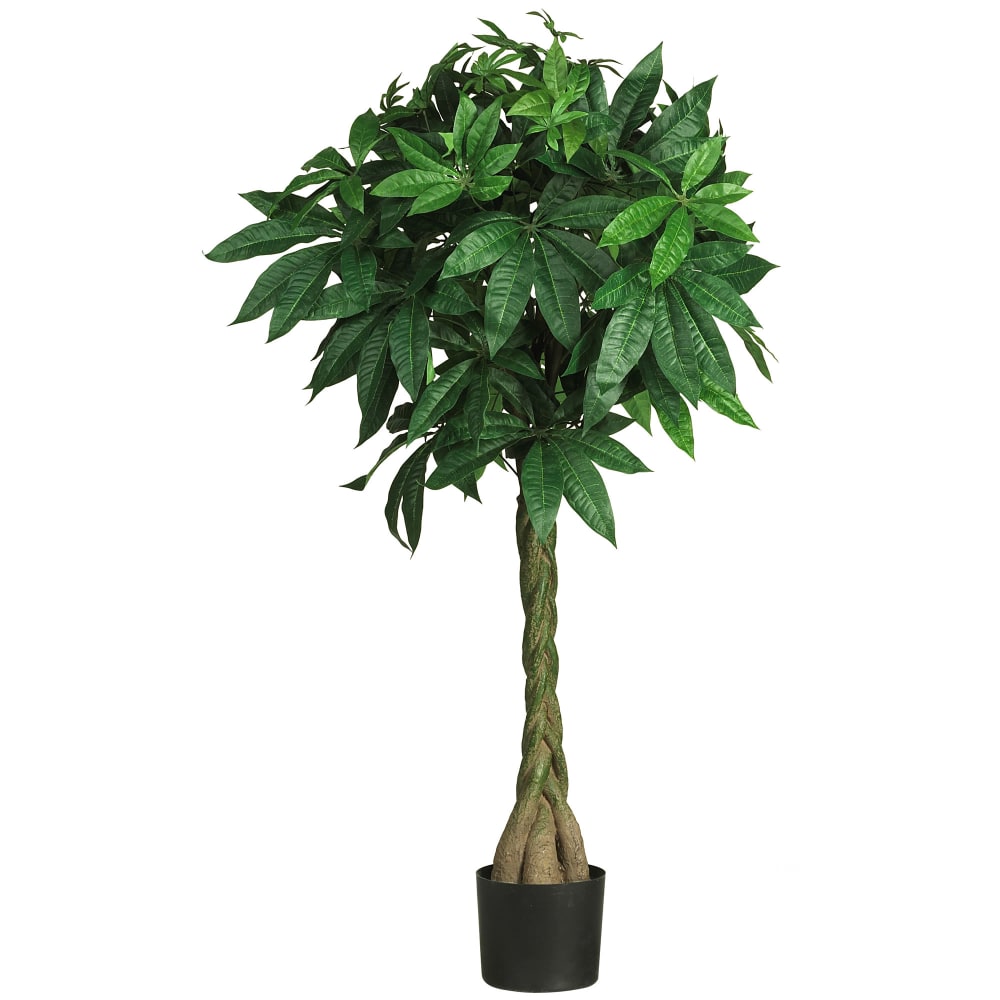 Nearly Natural 51"H Plastic Braided Money Tree With