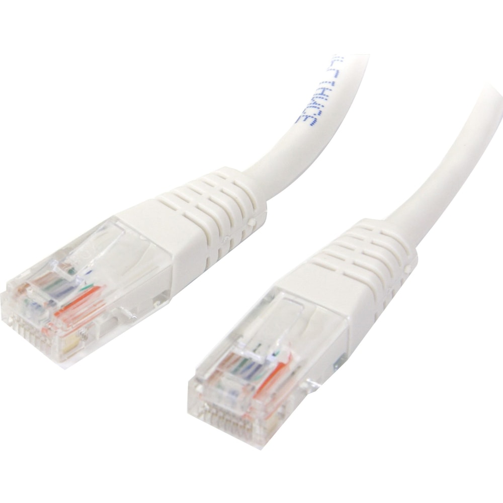 StarTech.com 2 ft White Molded Cat5e UTP Patch