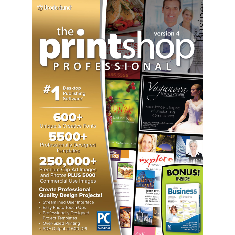 The Print Shop Professional 4.0 With Business Imprints,