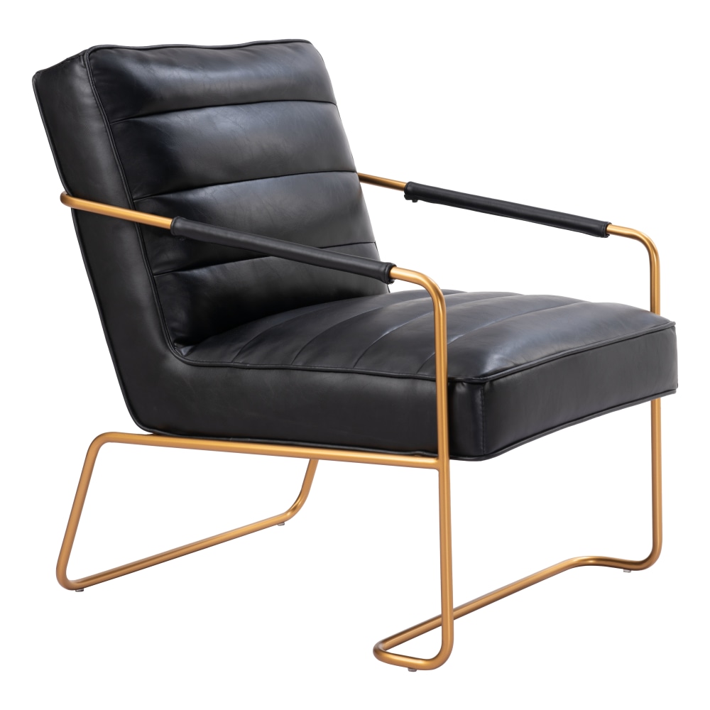 Zuo Dallas Accent Chair, Vintage Black