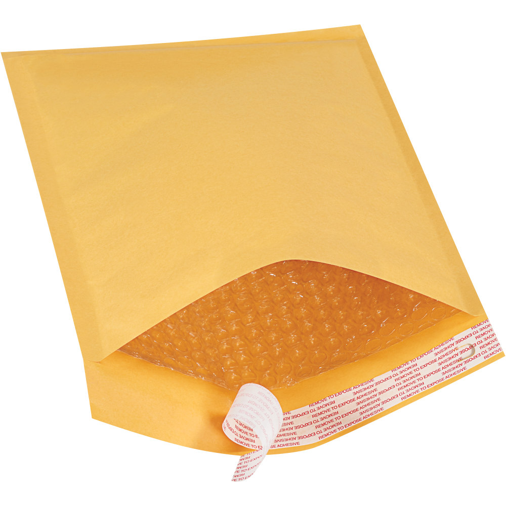 Partners Brand Kraft EZ Open Tear-Tab Bubble Mailers,