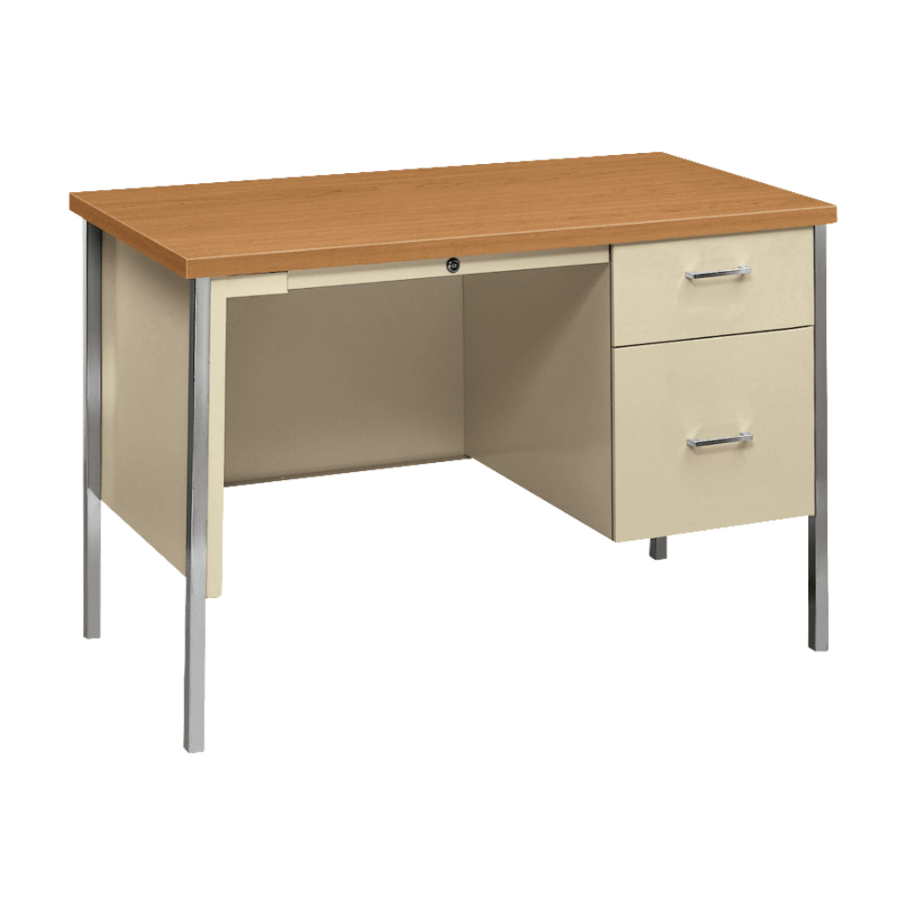 HON® 34000 45-1/4"W Right Single-Pedestal Steel Computer