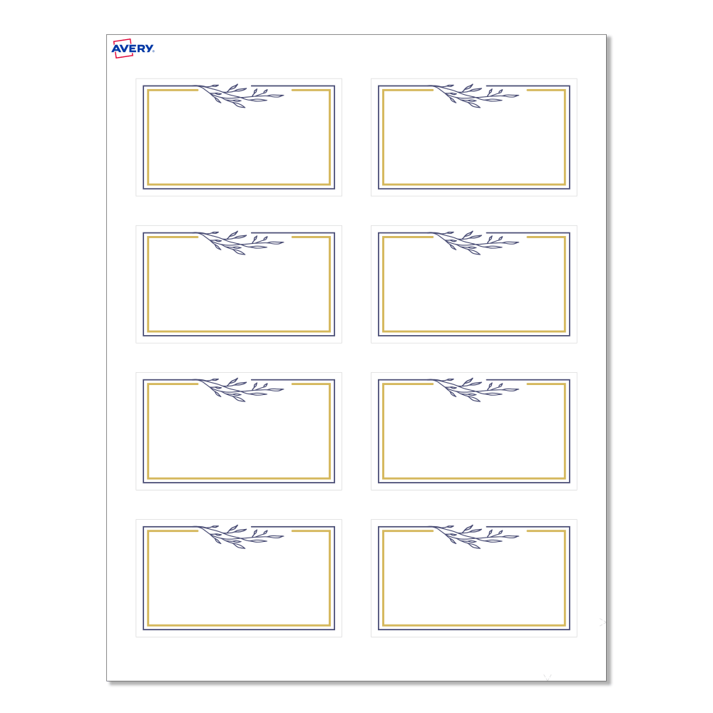 Avery® Print-To-The-Edge Cards With Sure Feed® Technology,
