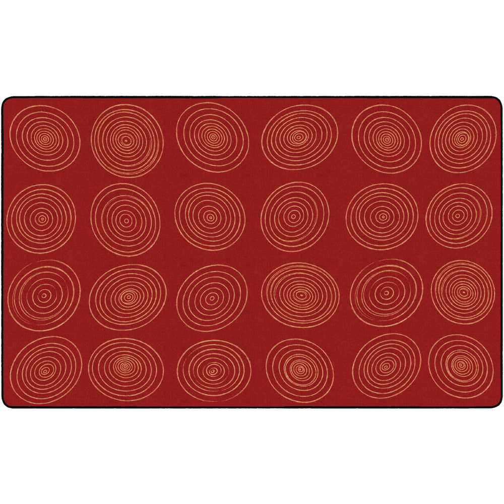 Flagship Carpets Circles Rug, Rectangle, 7&#x27; 6" x