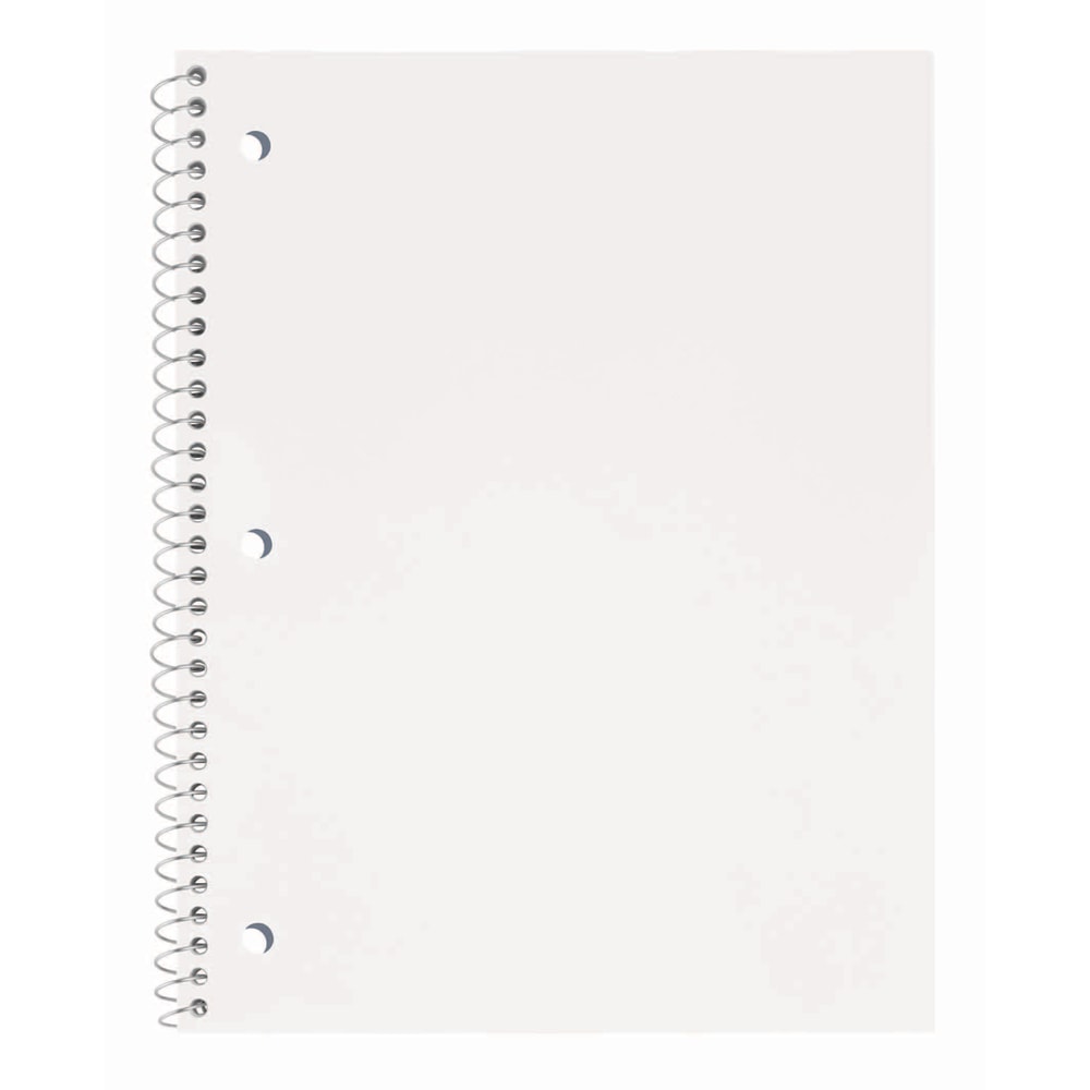 Just Basics® Poly Spiral Notebook, 8" x 10-1/2",