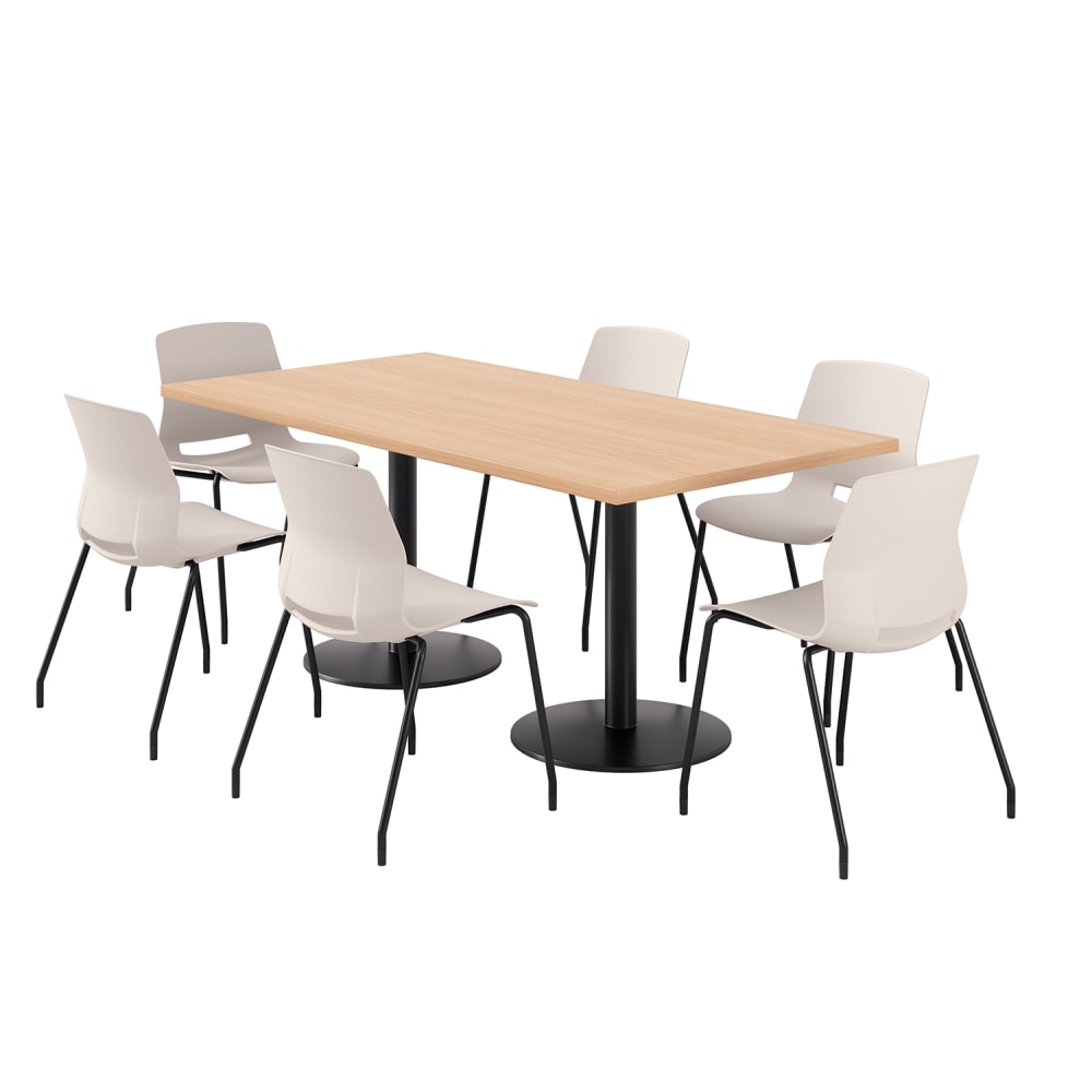 KFI Studios Proof Rectangle Pedestal Table With Imme