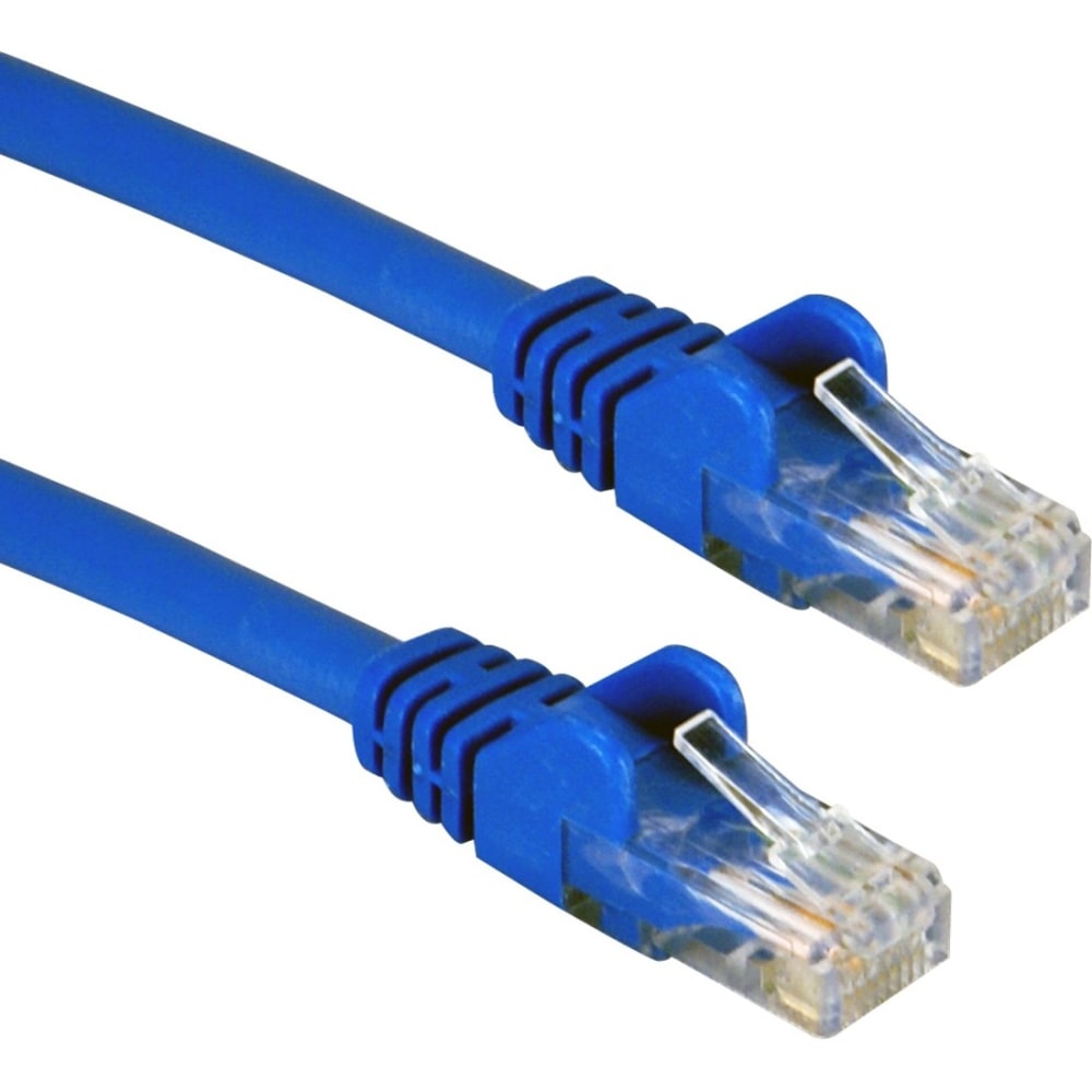 QVS 3-Pack 7ft CAT6/Ethernet Gigabit Flexible Molded Blue
