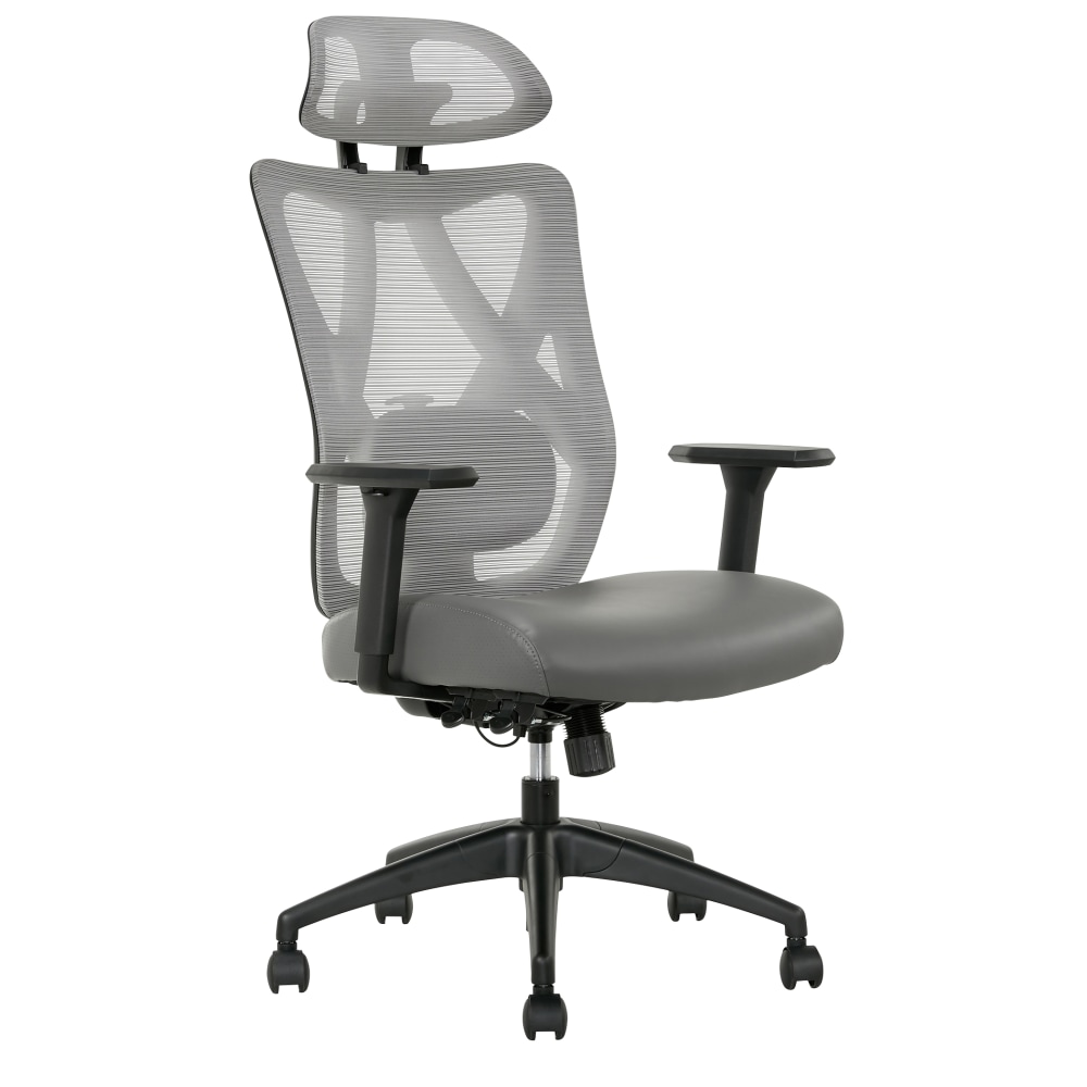 Serta® SitTrue™ Ridgefield Ergonomic Mesh/Vegan Leather High-Back