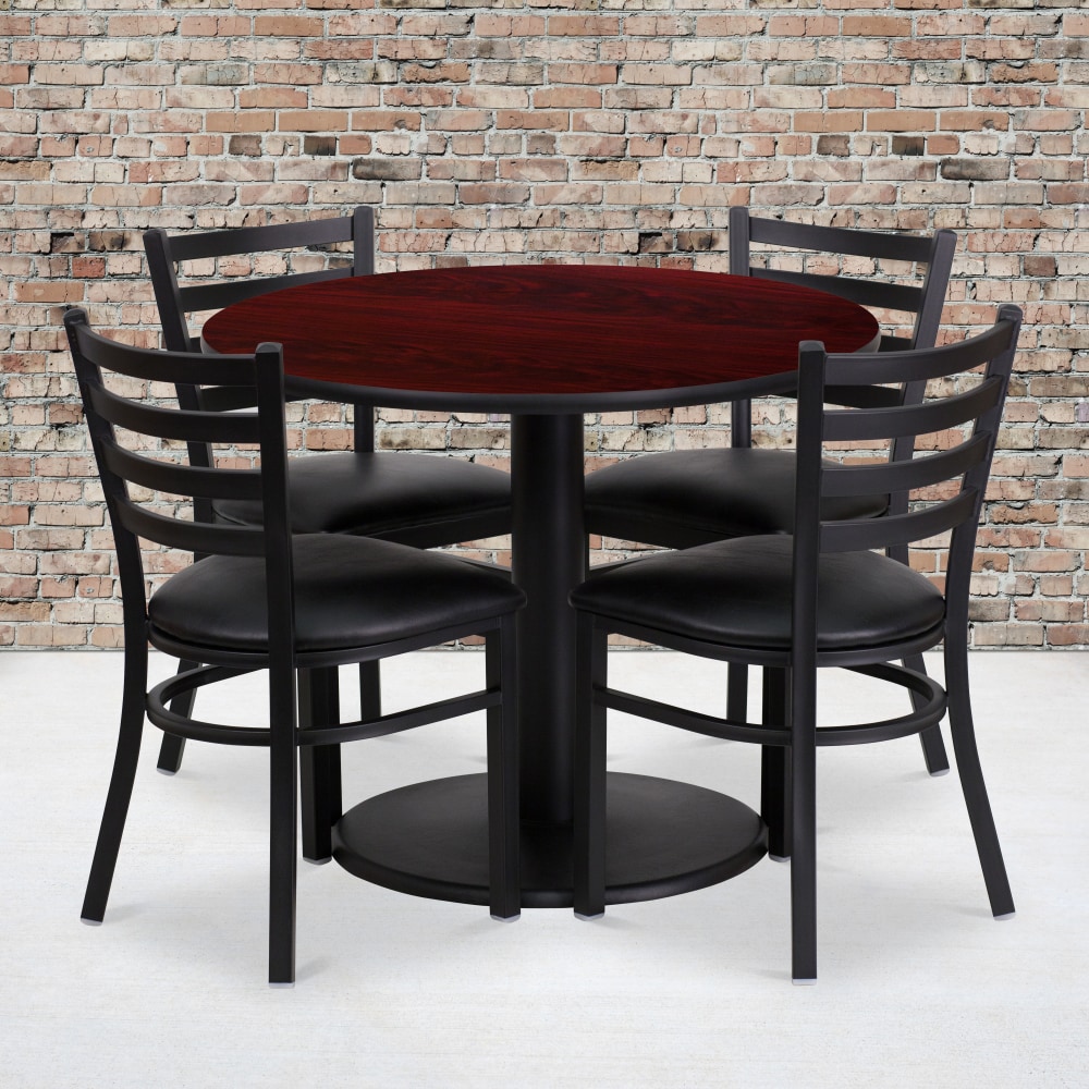 Flash Furniture Round Laminate Table Set With Round