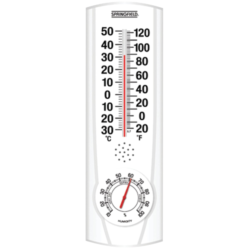 Springfield 9.125" Plainview Indoor and Outdoor Thermometer
